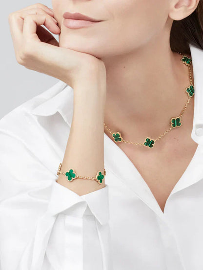 FORTUNATO CLOVER BRACELET | GREEN