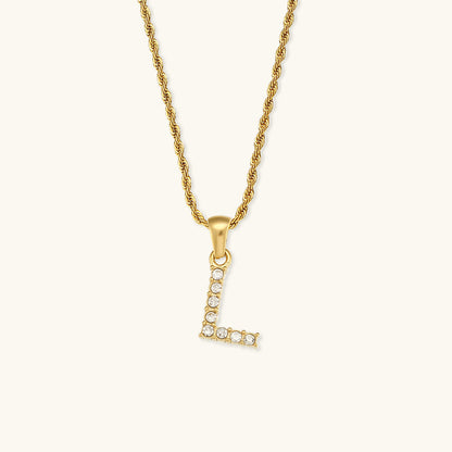 Maeve Letter Initial Diamond Necklace
