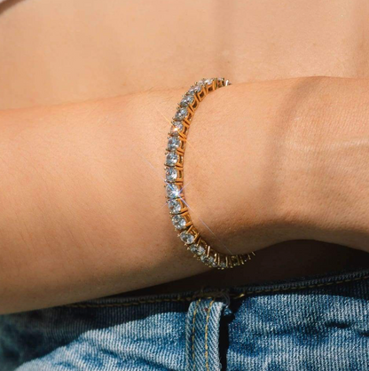 Gold Tennis Armband