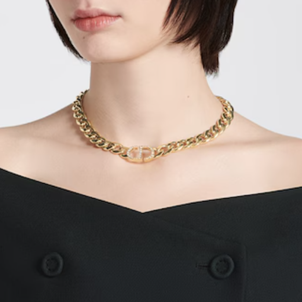 Diana Necklace - Gold Diamond (Logo)